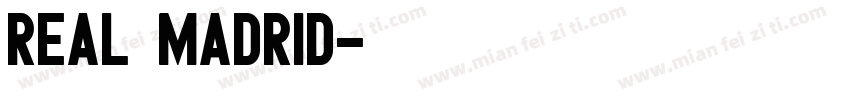 real madrid字体转换